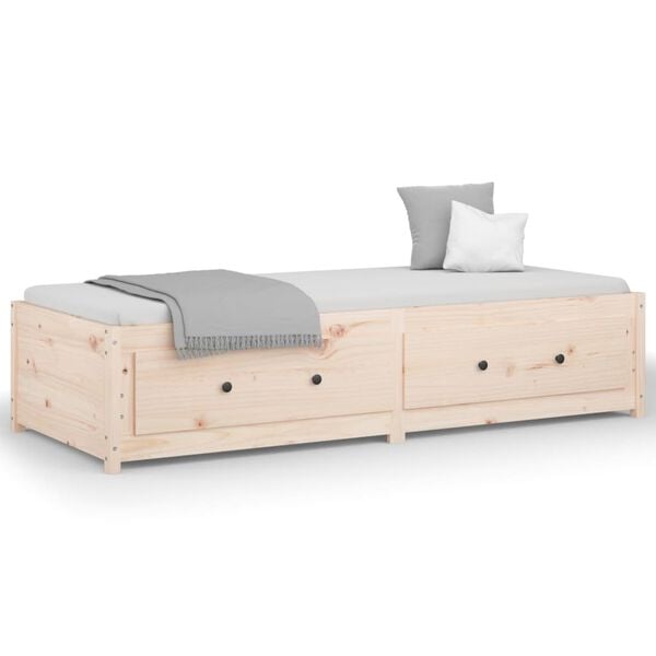 vidaXL Dormeuse senza Materasso 80x200 cm in Legno Massello di Pino