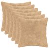 vidaXL Federa 6 pz HEERLEN Crema 40 x 40 cm