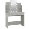 vidaXL Toeletta con LED Grigio Cemento 96x40x142 cm