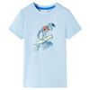 vidaXL Maglietta da Bambino Azzurra 140