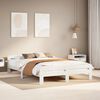 vidaXL Letto senza Materasso Bianco 150x200 cm Legno Massello di Pino