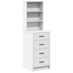 vidaXL Credenza con cassetto Bianco 40 x 41 x 135 cm Legno multistrato