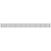 vidaXL Recinzione Metallica con Flangia Verde 2x25 m