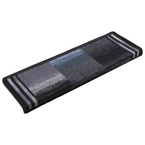 vidaXL Tappetini per Scale Autoadesivi 5 pz 65x21x4 cm Nero e Grigio