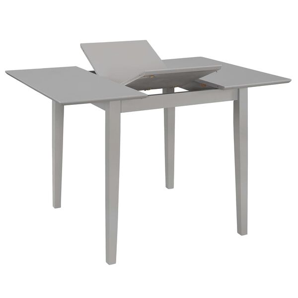 vidaXL Tavolo da Pranzo Estensibile Grigio (80-120)x80x74 cm in MDF