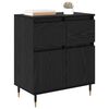 vidaXL Credenza con cassetto Rovere Nero 60 x 35 x 70 cm