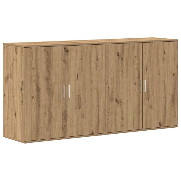vidaXL Credenza 2 pcs Rovere artigianale 79 x 38 x 80 cm