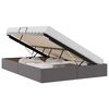 vidaXL Letto ottomano Grigio 140 x 200 cm Pelle Sintetica
