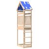 vidaXL Torre da Gioco Marrone 52,5 x 85 x 265 cm Pino massello