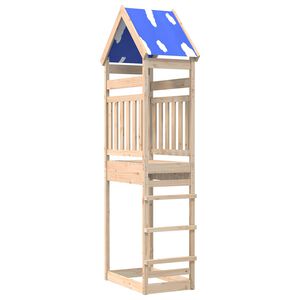 vidaXL Torre da Gioco Marrone 52,5 x 85 x 265 cm Pino massello
