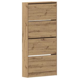 vidaXL Mobile per scarpe 80 x 21 x 163,5 cm Legno ingegnerizzato