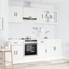 vidaXL Set Mobili da Cucina 8 pz Kalmar Bianco Legno Multistrato
