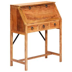 vidaXL Scrivania 90x40x107cm in Legno Massello di Acacia