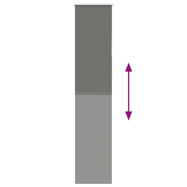 vidaXL Tenda a Rullo Oscurante 40x230 cm Larghezza Tessuto 35,7 cm