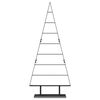 vidaXL Albero di Natale in metallo con supporto Nero 150 cm Acciaio