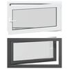 vidaXL Finestra seminterrato a ribalta e scorrimento RISOR 110 x 50 cm