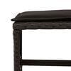 vidaXL Set da Pranzo da Giardino 13pz con Cuscini Nero in Polyrattan