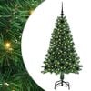 vidaXL Albero di Natale artificiale con 150 LED Verde 120 cm