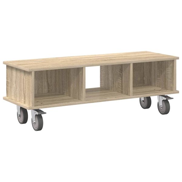 vidaXL Supporto TV Rovere Sonoma 100 x 35 x 35 cm Legno multistrato