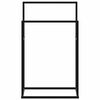 vidaXL Portasciugamani Autoportante Nero 48x24x78,5 cm in Ferro