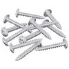 vidaXL Viti in Legno 12 pz Argento M4 x 25 mm Acciaio