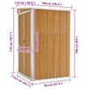 vidaXL Capanno Giardino a Parete Marrone 118x100x178cm Acciaio Zincato