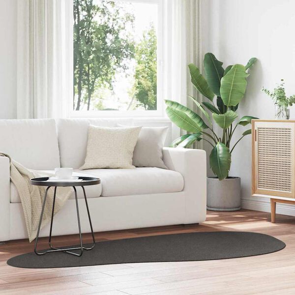 vidaXL Tappeto HUARTE Antracite 100 x 200 cm Poliestere