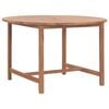 vidaXL Tavolo da Pranzo da Giardino &Oslash;110x75 cm Legno Massello di Teak