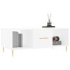 vidaXL Tavolino da Salotto Bianco 102x50x40 cm in Legno Multistrato