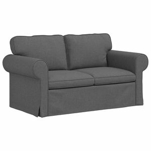 vidaXL Divano Grigio scuro 155 x 82 x 80 cm Tessuto