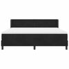 vidaXL Letto a molle con materasso Nero 200 x 180 cm Poliestere