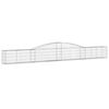 vidaXL Cesto Gabbione ad Arco 400x30x40/60 cm Ferro Zincato