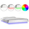 vidaXL Giroletto con LED Bianco 200x200 cm in Legno Massello