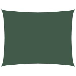 vidaXL Parasole a Vela Oxford Rettangolare 2,5x3,5 m Verde Scuro