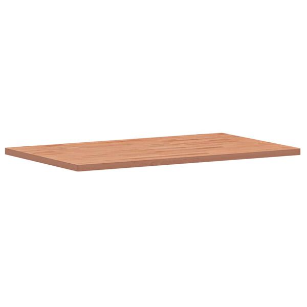 vidaXL Piano Tavolo 100x60x2,5cm Rettangolare Legno Massello di Faggio