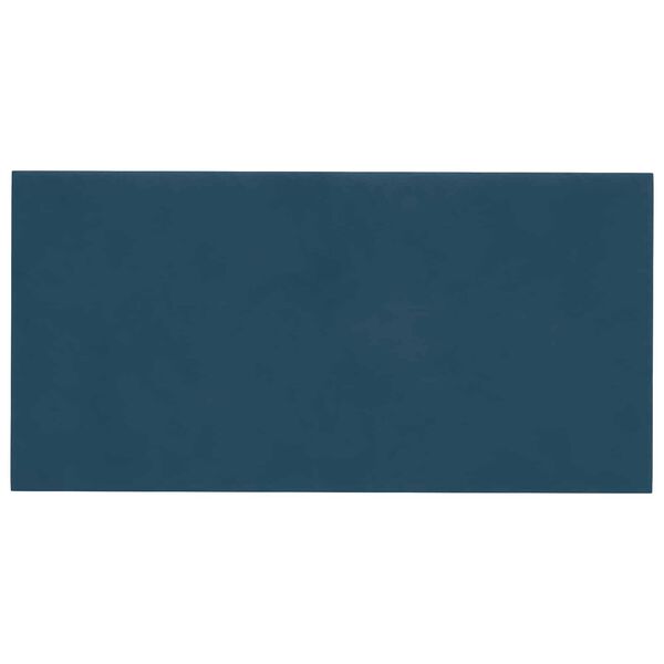 vidaXL Testiera da Parete 12 pcs Blu 30 x 15 cm Velluto
