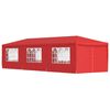 vidaXL Tenda Party 900 x 300 x 255 cm Rosso PE e Acciaio