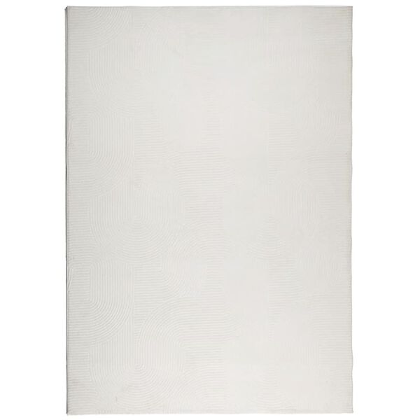 vidaXL Tappeto IZA a Pelo Corto Aspetto Scandinavo Crema 160x230 cm