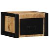 vidaXL Comodini 2 pz 40x35x25 cm in Legno Massello di Mango Grezzo