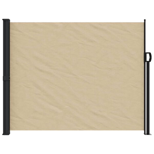 vidaXL Tenda da Sole Laterale Retrattile Beige 160x600 cm