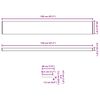 vidaXL Soglia della Finestra Bianco 120 x 20 x 4,5 cm PVC