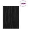vidaXL Pannelli decorativi 150 pcs Rovere nero 15 x 21 x 0.3 cm