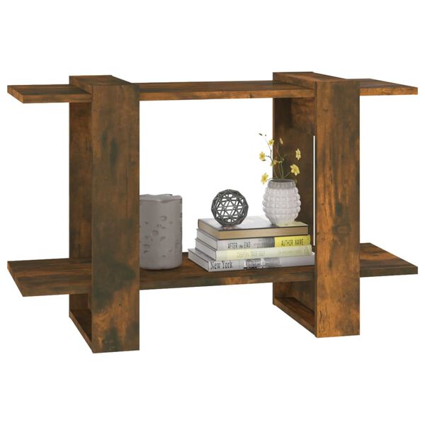 vidaXL Libreria/Divisorio Rovere Fumo 80x30x51 cm