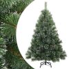 vidaXL Albero di Natale Artificiale Snodato Foderato di Neve Verde