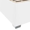 vidaXL Struttura del letto Bianco 200 x 200 cm Pelle sintetica