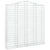 vidaXL Cesto Gabbione ad Arco 200x30x200/220 cm Ferro Zincato