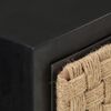 vidaXL Comodino 40x30x50 cm in Legno Massello di Mango