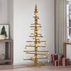 vidaXL Albero di Natale in legno Marrone 180 cm Legno di pino massello