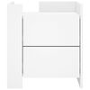 vidaXL Comodino Bianco 45x50x50 cm in Truciolato