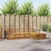 vidaXL Set di divani da esterno 4 pcs Naturale